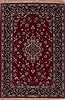 Isfahan Red Hand Knotted 38 X 54  Area Rug 251-12533 Thumb 0