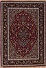 Isfahan Red Hand Knotted 38 X 55  Area Rug 251-12537 Thumb 0