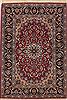 Isfahan Red Hand Knotted 39 X 55  Area Rug 251-12540 Thumb 0