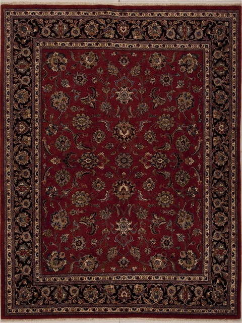 Mashad Red Hand Knotted 64 X 84  Area Rug 251-12542 Image 0