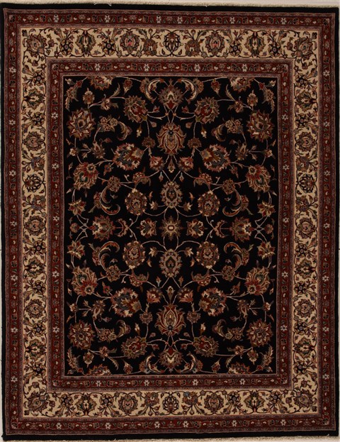 Sarouk Blue Hand Knotted 65 X 82  Area Rug 251-12549 Image 0