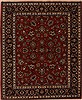 Sarouk Red Square Hand Knotted 68 X 82  Area Rug 251-12550 Thumb 0