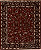 Sarouk Red Square Hand Knotted 68 X 82  Area Rug 251-12550 Thumb 0