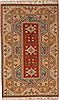 Kazak Orange Hand Knotted 53 X 83  Area Rug 251-12553 Thumb 0