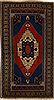 Kazak Blue Hand Knotted 57 X 102  Area Rug 251-12554 Thumb 0