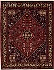 Qashqai Red Hand Knotted 51 X 67  Area Rug 251-12566 Thumb 0