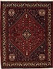 Qashqai Red Hand Knotted 51 X 67 Area Rug 100-12566 Thumb 0