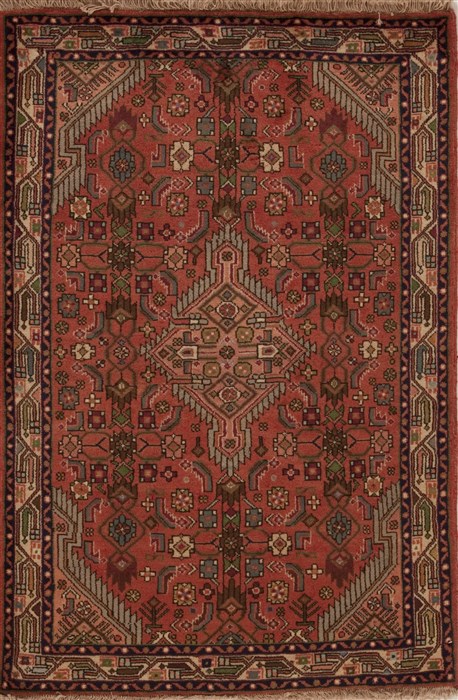 Hamedan Purple Hand Knotted 33 X 411 Area Rug 251-12599 Image 0