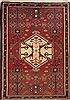 Hamedan Red Hand Knotted 33 X 49 Area Rug 251-12602 Thumb 0