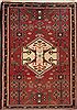 Hamedan Red Hand Knotted 33 X 49  Area Rug 251-12602 Thumb 0