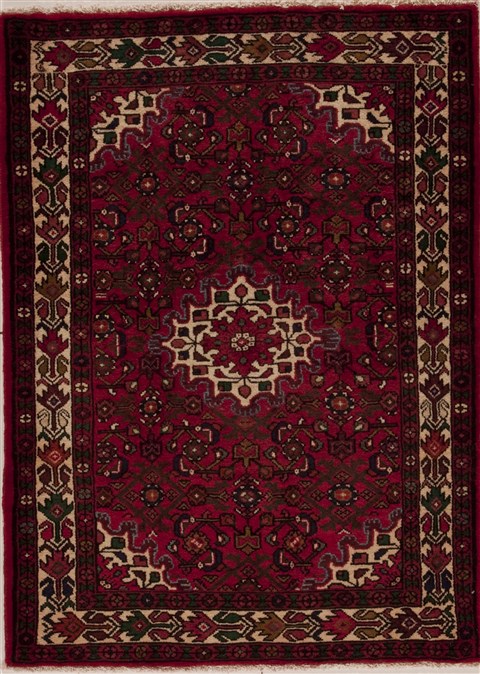 Hossein Abad Red Hand Knotted 37 X 411  Area Rug 251-12603 Image 0