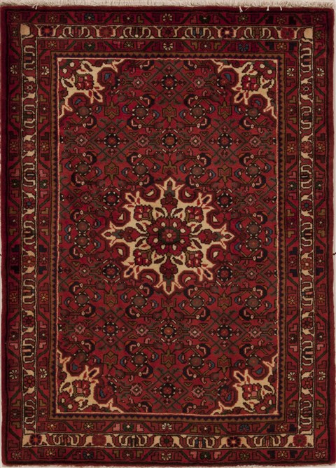 Hossein Abad Red Hand Knotted 39 X 50  Area Rug 251-12611 Image 0