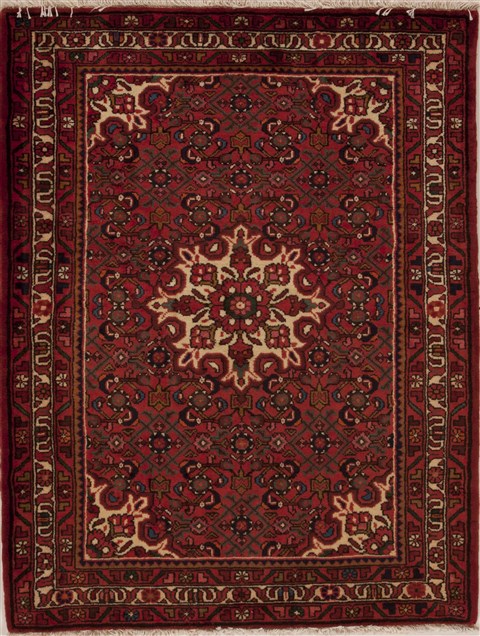 Hamedan Red Hand Knotted 310 X 50  Area Rug 251-12613 Image 0