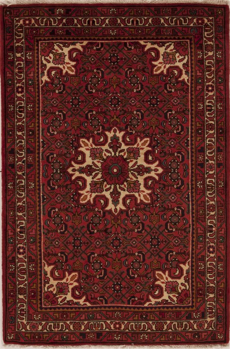 Hossein Abad Red Hand Knotted 38 X 55  Area Rug 251-12614 Image 0