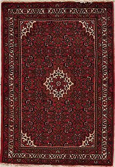 Hossein Abad Purple Hand Knotted 3'7" X 5'1"  Area Rug 251-12616