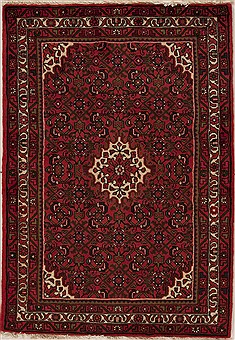 Hossein Abad Purple Hand Knotted 3'7" X 5'1"  Area Rug 251-12616