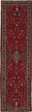 Persian Hamedan Red Runner 10 to 12 ft Wool Carpet 12648