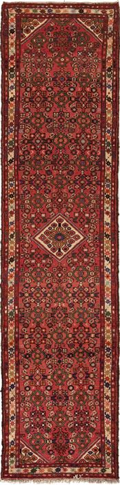 Hossein Abad Purple Runner Hand Knotted 26 X 100  Area Rug 251-12655 Image 0