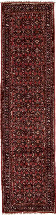 Hossein Abad Purple Runner Hand Knotted 26 X 96  Area Rug 251-12656 Image 0