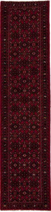 Hossein Abad Red Runner Hand Knotted 24 X 910  Area Rug 251-12657 Image 0
