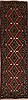 Hamedan Red Runner Hand Knotted 26 X 89  Area Rug 251-12662 Thumb 0