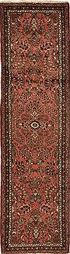 Persian Hamedan Purple Runner 6 to 9 ft Wool Carpet 12666