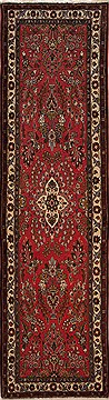 Persian Hamedan Purple Runner 10 to 12 ft Wool Carpet 12675
