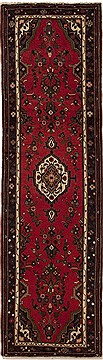 Persian Hamedan Red Runner 6 to 9 ft Wool Carpet 12681