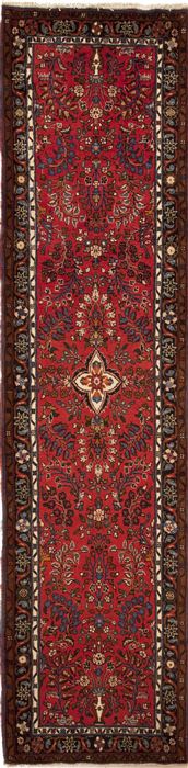 Hamedan Red Runner Hand Knotted 29 X 108  Area Rug 251-12688 Image 0