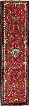 Persian Hamedan Red Runner 10 to 12 ft Wool Carpet 12705