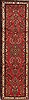 Hamedan Red Runner Hand Knotted 210 X 99  Area Rug 251-12708 Thumb 0