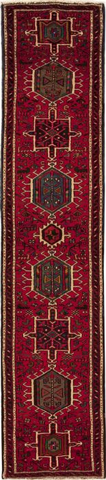 Karajeh Red Runner Hand Knotted 22 X 910  Area Rug 251-12726 Image 0