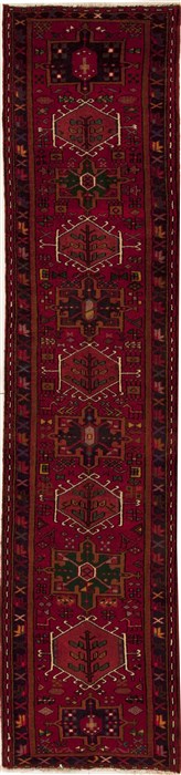 Karajeh Red Runner Hand Knotted 25 X 104  Area Rug 251-12727 Image 0