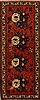 Afshar Red Runner Hand Knotted 30 X 73  Area Rug 251-12731 Thumb 0