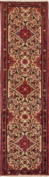 Hamedan White Runner Hand Knotted 29 X 911  Area Rug 251-12738 Image 0