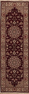 Tabriz Red Runner Hand Knotted 2'6" X 8'0"  Area Rug 251-12762