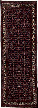 Persian Hamedan Blue Runner 10 to 12 ft Wool Carpet 12783