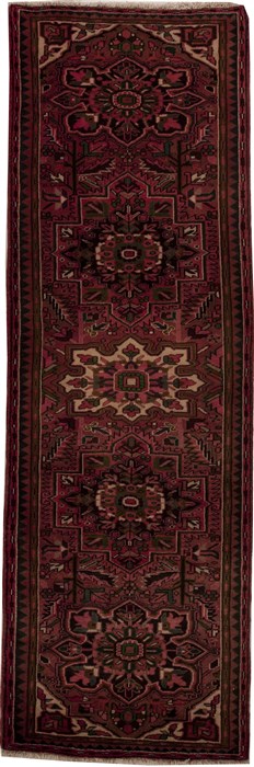 Mussel Red Runner Hand Knotted 35 X 105  Area Rug 251-12786 Image 0