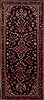 Hamedan Blue Runner Hand Knotted 310 X 93  Area Rug 251-12795 Thumb 0