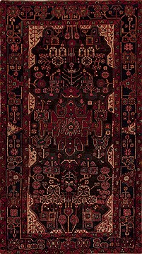 Persian Mussel Green Rectangle 5x8 ft Wool Carpet 12798