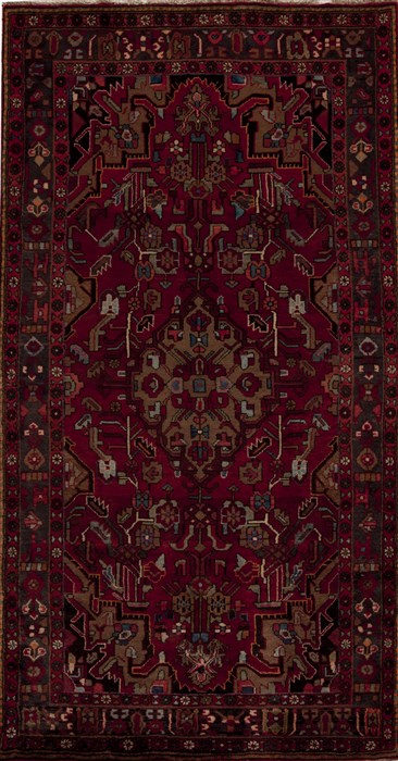 Mussel Red Hand Knotted 48 X 90  Area Rug 251-12799 Image 0