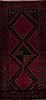 Mussel Red Runner Hand Knotted 411 X 109  Area Rug 251-12807 Thumb 0