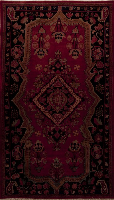 Mussel Red Hand Knotted 50 X 89  Area Rug 251-12809 Image 0