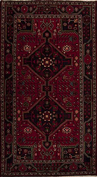 Mussel Red Hand Knotted 5'3" X 9'3"  Area Rug 251-12812