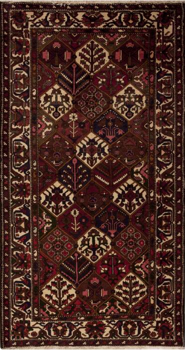 Hamedan Multicolor Runner Hand Knotted 50 X 99  Area Rug 251-12815 Image 0