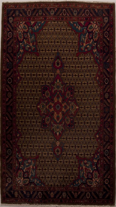 Mussel Brown Hand Knotted 50 X 90  Area Rug 251-12816 Image 0