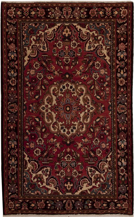 Mussel Red Hand Knotted 50 X 83 Area Rug 251-12818 Image 0