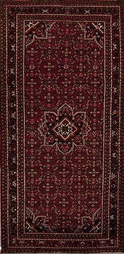 Persian Hamedan Red Runner 10 to 12 ft Wool Carpet 12827