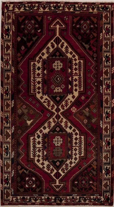 Mussel Red Runner Hand Knotted 52 X 96  Area Rug 251-12828 Image 0