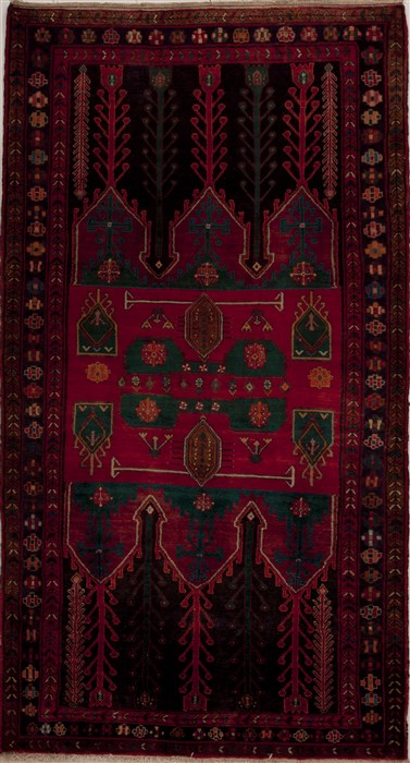 Mussel Red Hand Knotted 50 X 95  Area Rug 251-12829 Image 0